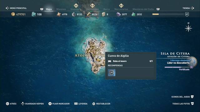 Isla De Citera En Assasin S Creed Odyssey Todas Las Ubicaciones