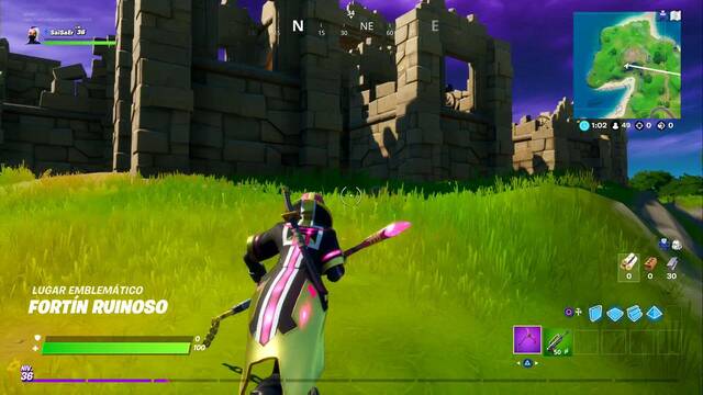 Desafío Fortnite Visita diferentes lugares emblemáticos LOCALIZACIÓN