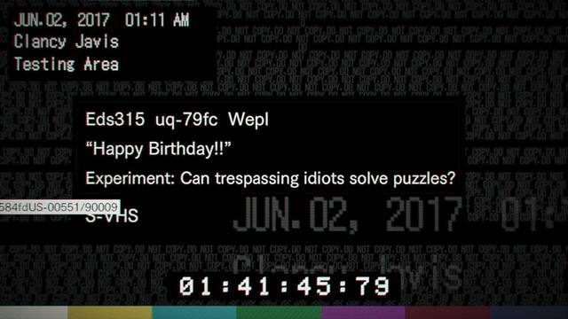 Resident Evil 7 Puzle del cumpleaos - Cinta del cumpleaos