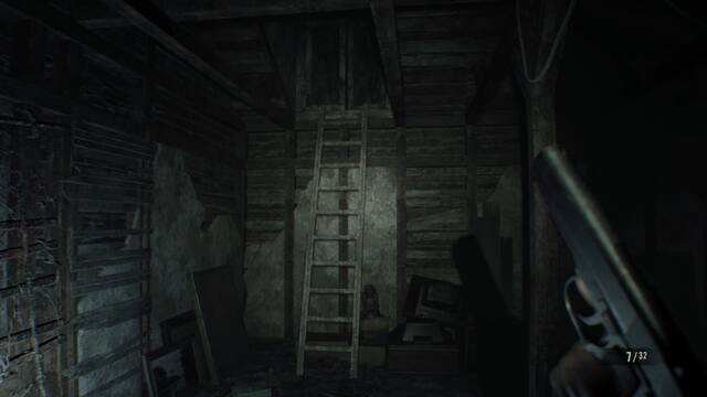 Resident Evil 7 derrotar a Ma - Escalera de mano