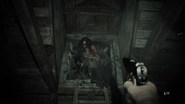 Resident Evil 7 derrotar a Ma - Empezar a dispararle