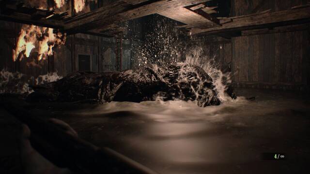 Resident Evil 7 derrotar a Jack (3) - Jack se sumerge