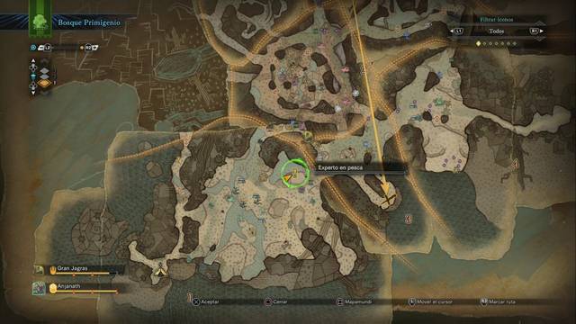 Monster Hunter World - Reconstruye el campamento del bosque - Experto en pesca