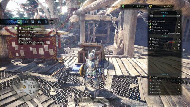 Monster Hunter World - Cómo crear objetos y munición - Creando sobre la marcha