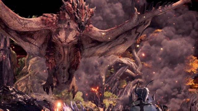 Monster Hunter World - Encuentra a un primer wyveriano - Rathalos