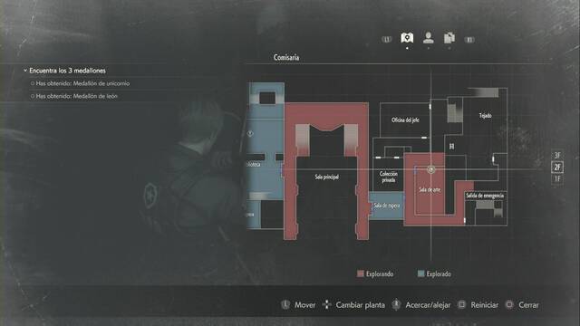 Resident Evil 2 Remake - Todos los coleccionables de la Comisara - Artculo de arte La Gema roja