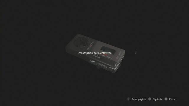 Resident Evil 2 Remake - Todos los coleccionables de la Comisara - Transcripcin de la entrevista