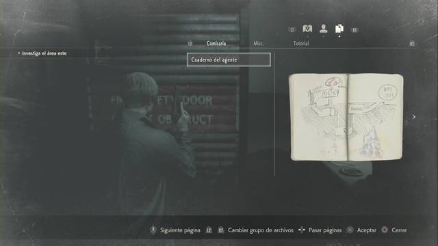 Resident Evil 2 Remake - Todos los coleccionables de la Comisara - Cuaderno del agente