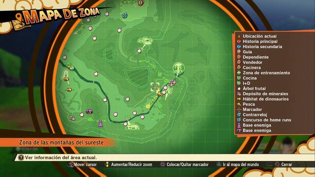 Dragon Ball Z: Kakarot - Kacchin de Casa de Son Goku, Escondite de Yamcha y Satan City (Zona de las montañas del sureste - Kacchin de nivel 35