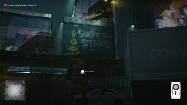 Hitman 3 - Ornitologa sobre cemento - Grafiti tras el club de moteros