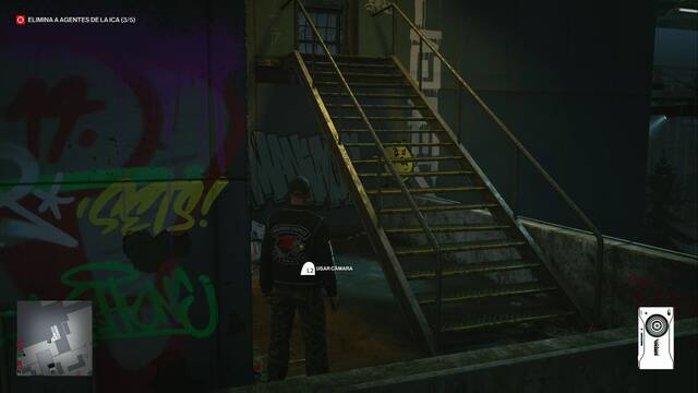 Hitman 3 - Ornitologa sobre cemento - Grafiti sobre el mural anterior