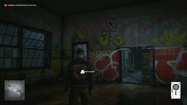 Hitman 3 - Ornitologa sobre cemento - Grafiti en la pared opuesta al anterior