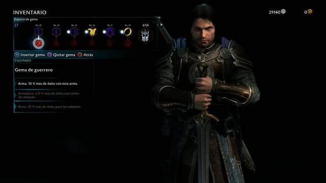 Sombras de Guerra Sistema de GEmas - Sistema de gemas