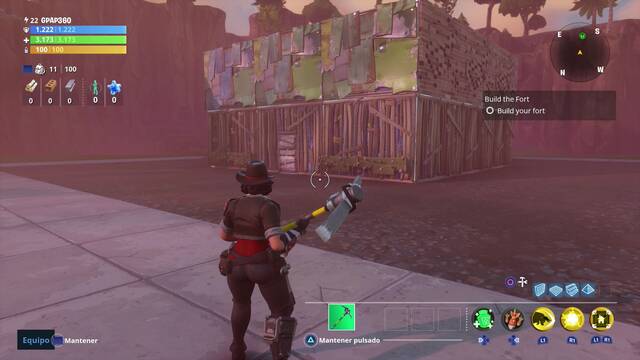 Fortnite - Se arm la horda - Base del modo Se arm la horda construida