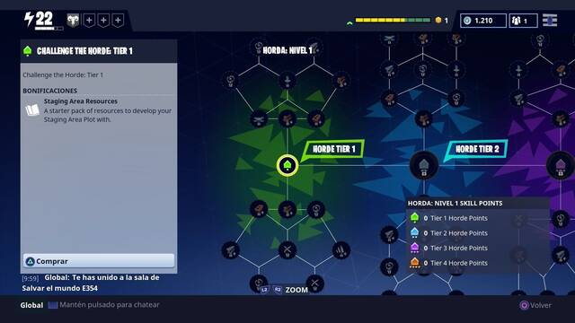 Fortnite - Se arm la horda - rboles de habilidades del modo Se arm la horda
