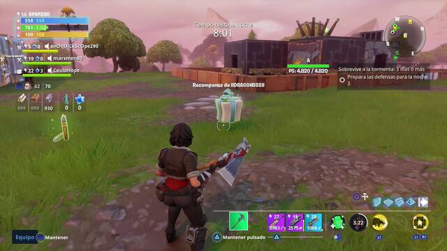 Fortnite - Sobrevive a la tormenta - Recompensa diaria