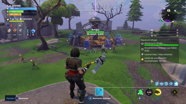 Fortnite - Repara el refugio - Refugio