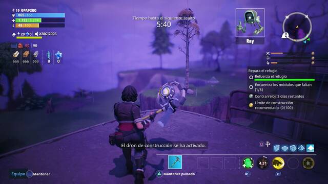 Fortnite - Repara el refugio - Mdulo