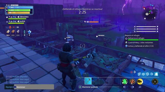 Fortnite - Repara el refugio - Defender el refugio