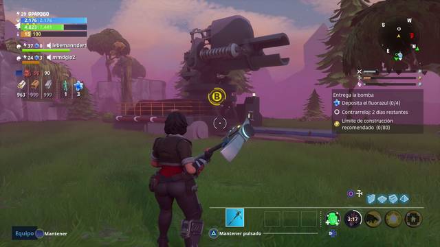 Fortnite - Entrega la bomba - Lanzador
