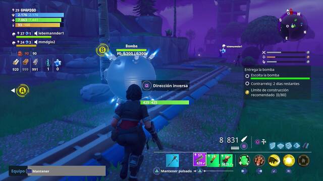 Fortnite - Entrega la bomba - Proteger la bomba