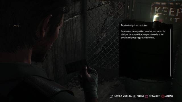 The Evil Within 2 - Resonancias - Tarjeta de seguridad de Mobius