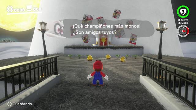 Super Mario Odyssey - Prólogo - Champiñones y Torre sombrero