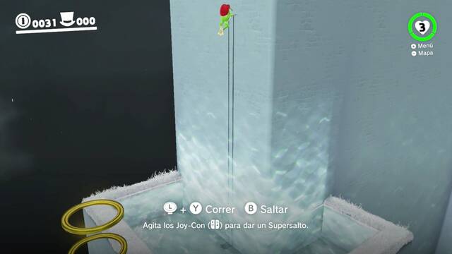 Super Mario Odyssey - Prólogo - Supersalto con rana