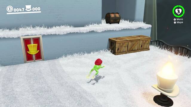 Super Mario Odyssey - Prólogo - Cofre con vidas extra