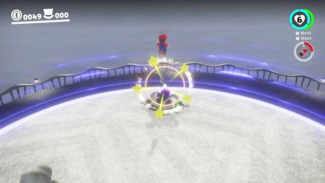 Super Mario Odyssey - Prólogo - Saltar sobre el jefe