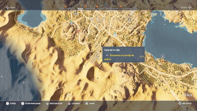 Assassin Creed Origins - Papiros - Un trago largo - Siwa   Casa de la vida