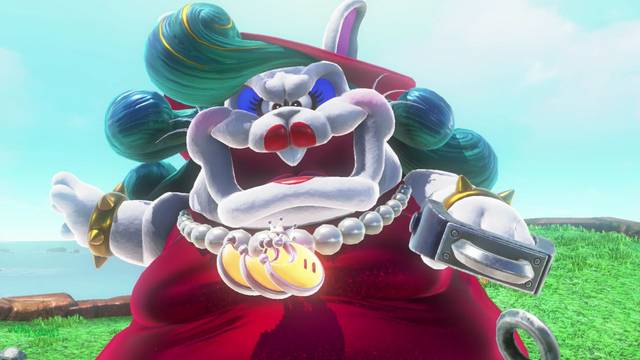 Super Mario Odyssey - Reino de las Cataratas - Señoral Broodal - Jefe Señoral Broodal