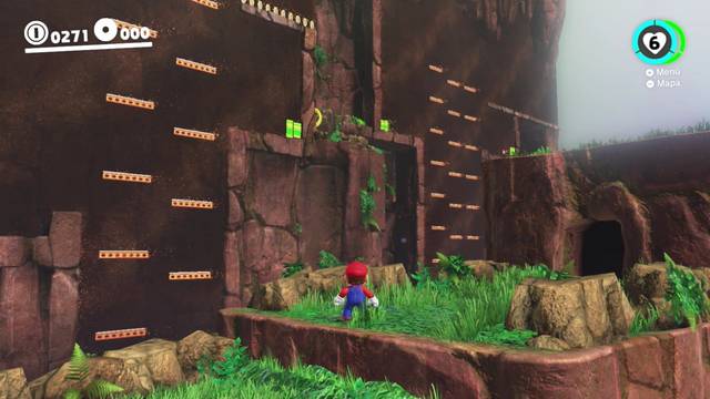 Super Mario Odyssey - Reino de las Cataratas Cueva del abismo