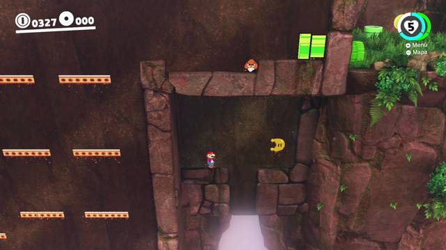 Super Mario Odyssey - Reino de las Cataratas Cueva del abismo - Energiluna 16