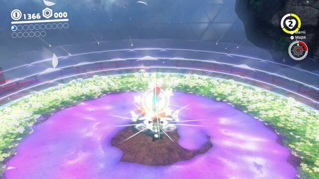 Super Mario Odyssey - Reino Arbolado - Broodal azul - Saltar encima del Broodal