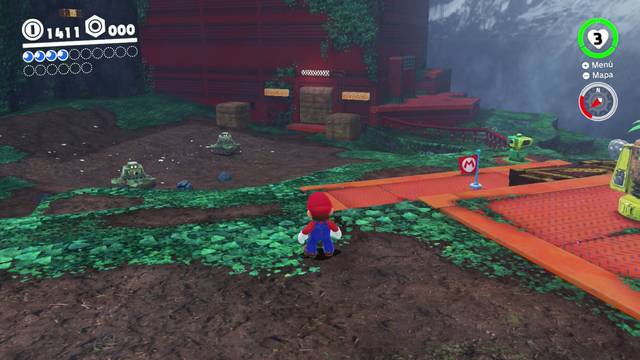 Super Mario Odyssey - Reino Arbolado - Energiluna 3 - Tanques
