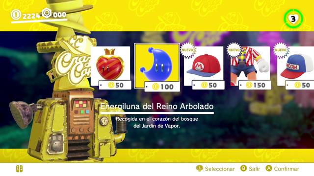 Super Mario Odyssey - Reino Arbolado - Energiluna 23