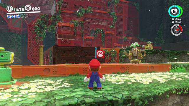 Super Mario Odyssey - Reino Arbolado - Energiluna 19 - Inicio de la ruta de hierro