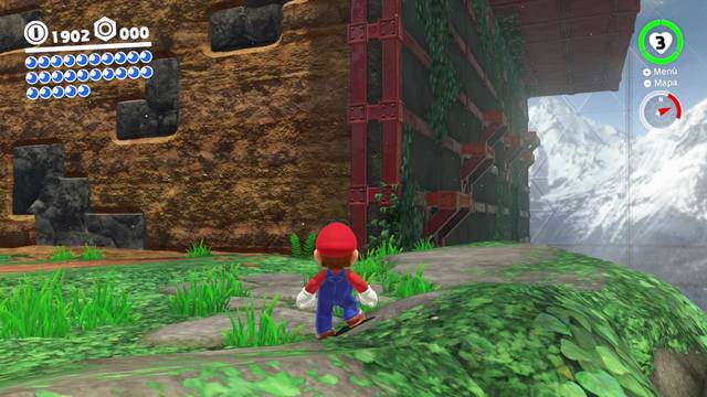 Super Mario Odyssey - Reino Arbolado - Energiluna 12 - Camino secreto