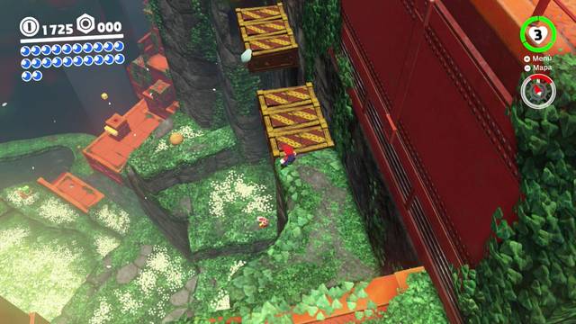 Super Mario Odyssey - Reino Arbolado - Energiluna 14 - Bulbo en la zona inferior