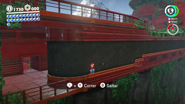 Super Mario Odyssey - Reino Arbolado - Energiluna 6 - Zona 2D