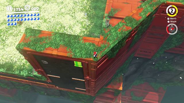 Super Mario Odyssey - Reino Arbolado - Energiluna 26 - Camino secreto