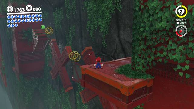 Super Mario Odyssey - Reino Arbolado - Energiluna 26 - Camino secreto