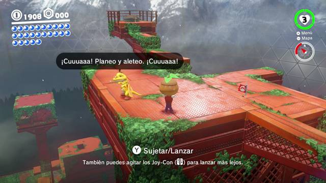 Super Mario Odyssey - Reino Arbolado - Energilunas 47 y 48 - Macetero