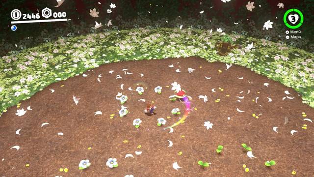 Super Mario Odyssey - Reino Arbolado - Energiluna 27 - Ataque giratorio