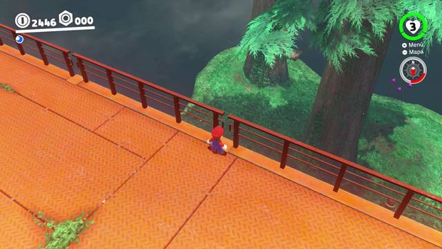 Super Mario Odyssey - Reino Arbolado - Energiluna 10 - Árbol más alto