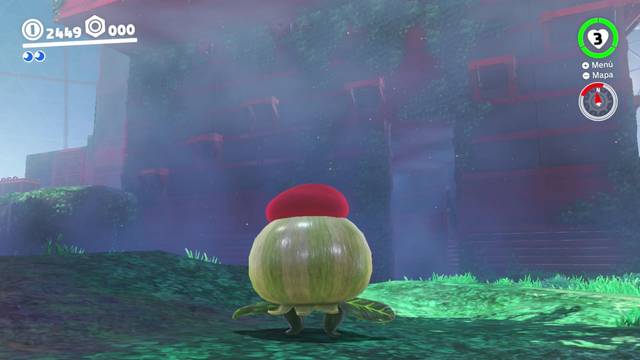 Super Mario Odyssey - Reino Arbolado - Energiluna 11 - Camino secundario