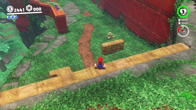 Super Mario Odyssey - Reino Arbolado - Energiluna 22 - Tanque y lateral