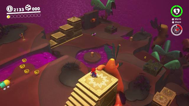 Super Mario Odyssey - Reino Perdido - Energiluna 2 - Río venenoso