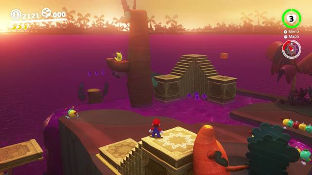 Super Mario Odyssey - Reino Perdido - Energiluna 4 - Zona de Klepto